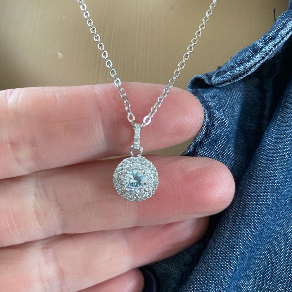 AAA CZ Diamond pendant - Picture 3 of 4